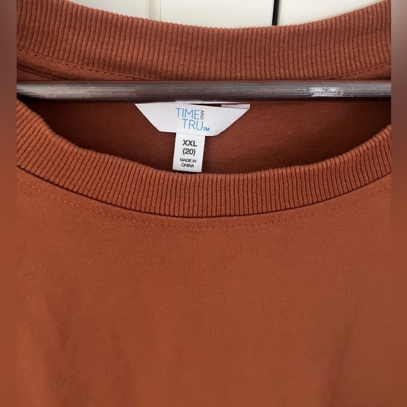 Time and Tru Women's Quilted Ruffle Sweatshirt Size XXL - Picture 3 of 7